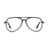 Loscomun Computer Glasses Black Aviator Eyeglasses